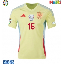 Španjolska Rodri Hernandez #16 Gostujuci Dres EP 2024 Kratak Rukav